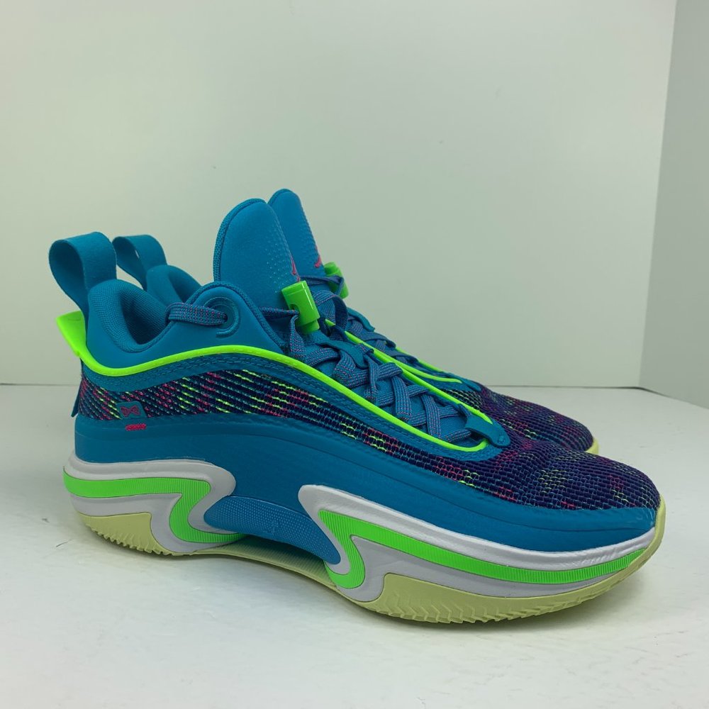 Nike Air Jordan XXXVI 36 Low Luka PF Laser Blue Electric Green DN4195-430 - Picture 3 of 12